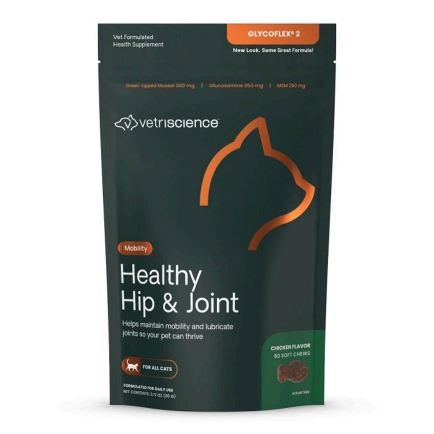 VetriScience 貓用 第二階段關節寶咀嚼片 60粒 雞肉味 (0900822.060) 圖 1