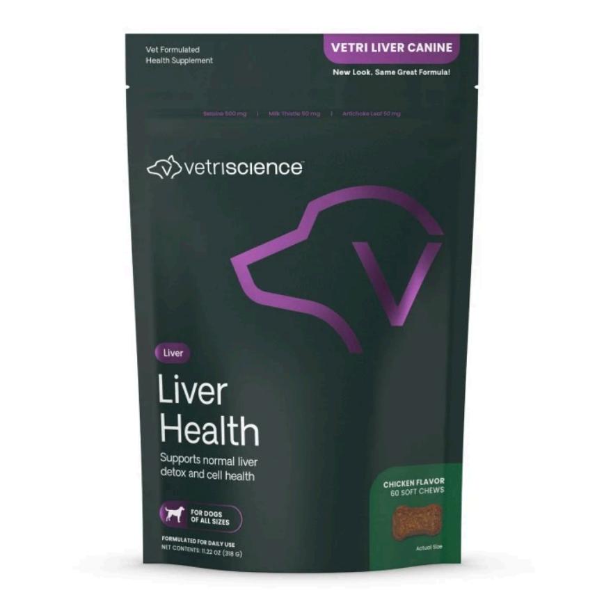 VetriScience 犬用 護肝咀嚼片 60粒 雞肉味 (0900725.060)