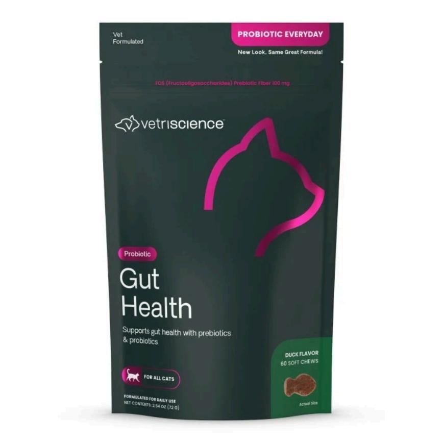 VetriScience 貓用 益生菌咀嚼片 60粒 鴨肉味 (090053C.060)