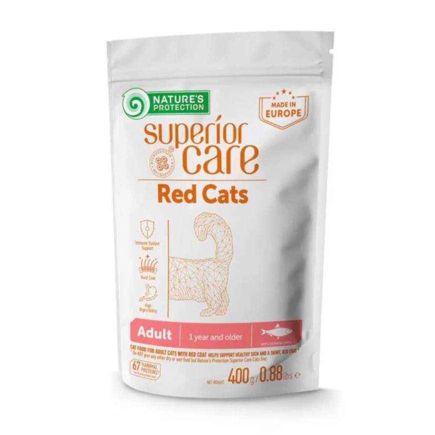 Nature's Protection 貓糧 無穀物去淚痕橘貓配方 鯡魚 400g (RCHE400G)