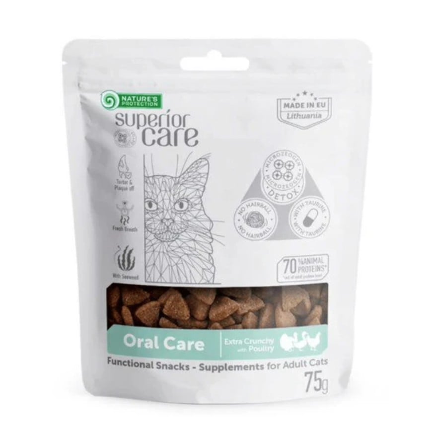 Nature's Protection 成貓功能性補充零食 口腔護理小食 75g (SNOC75C)