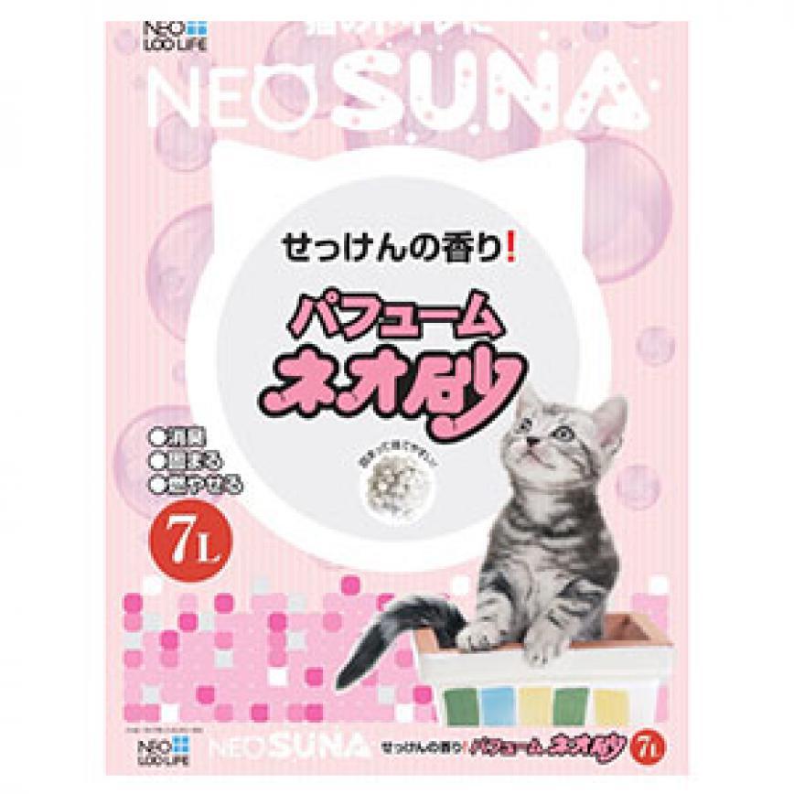 日本NEO SUNA肥皂味 紙貓砂 7L (粉紅色) (破損品)