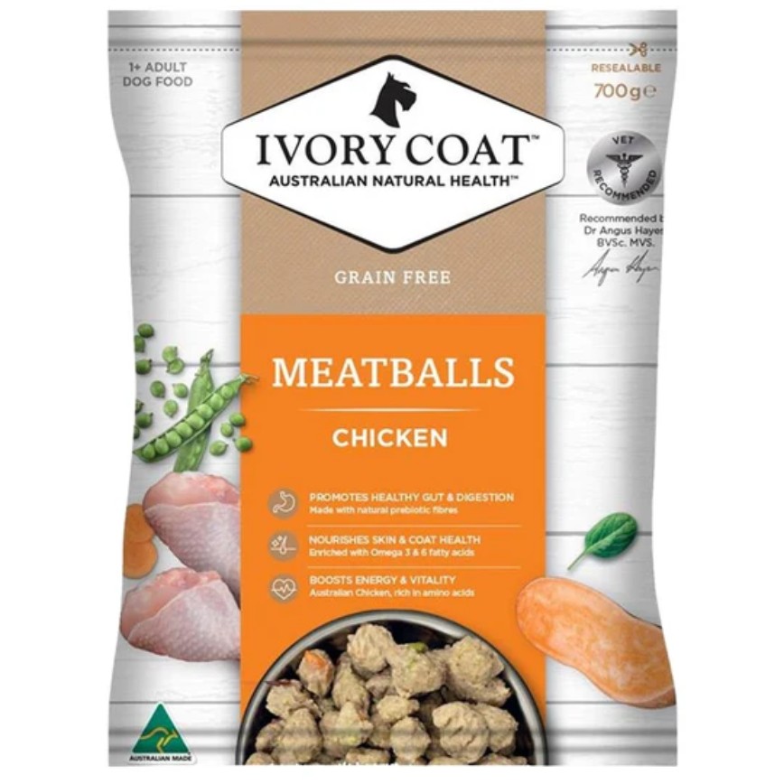 Ivory Coat 狗糧 全新冷凍系列 成犬冷凍雞肉丸 700g (ICF-170115)