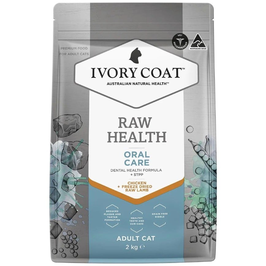 Ivory Coat 貓糧 無穀物雞肉+生羊肺凍乾 口腔護理成貓配方 2kg (ICS-261312)