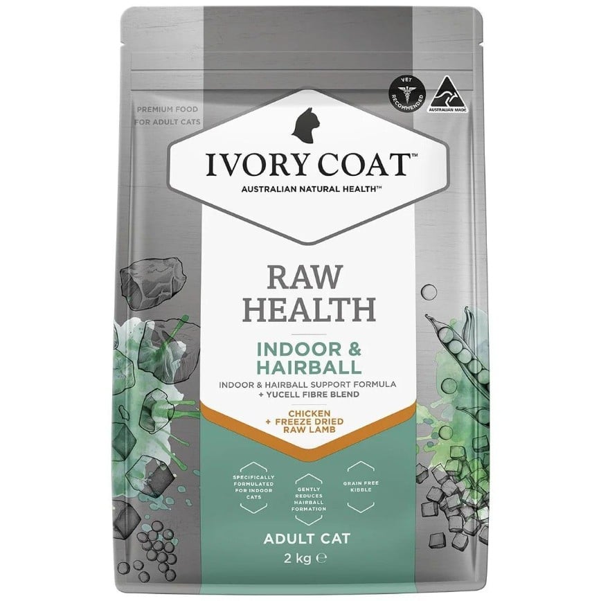 Ivory Coat 貓糧 無穀物雞肉+生羊肺凍乾 去毛球室內成貓配方 2kg (ICS-261309)