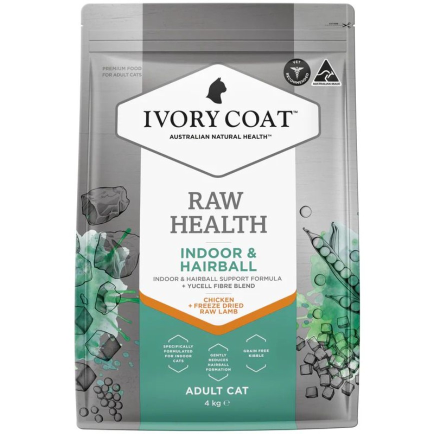 Ivory Coat 貓糧 無穀物雞肉+生羊肺凍乾 去毛球室內成貓配方 4kg (ICS-261313)