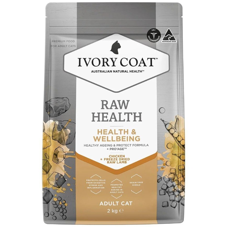 Ivory Coat 貓糧 無穀物雞肉+生羊肺凍乾 健康管理養生成貓配方 2kg (ICS-261310)