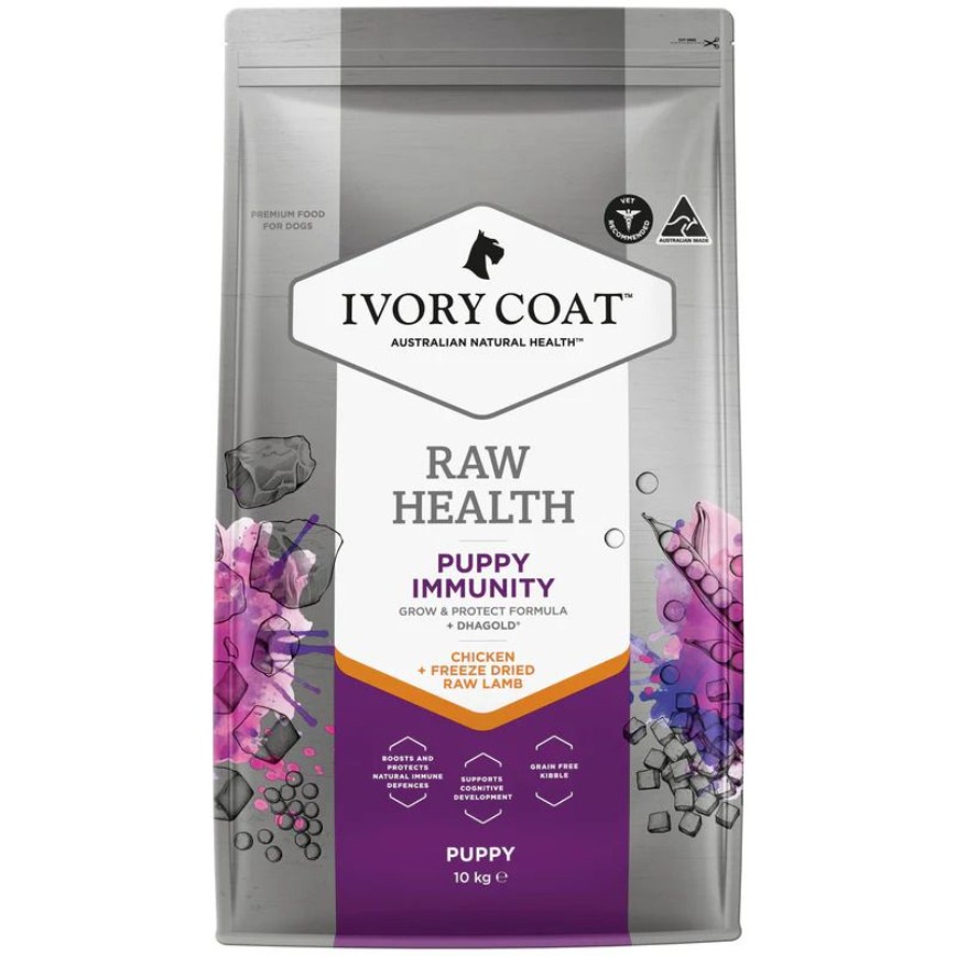 Ivory Coat 狗糧 無穀物乾糧+生羊肺凍乾 免疫力增強雞肉幼犬配方 10kg (ICS-261276)
