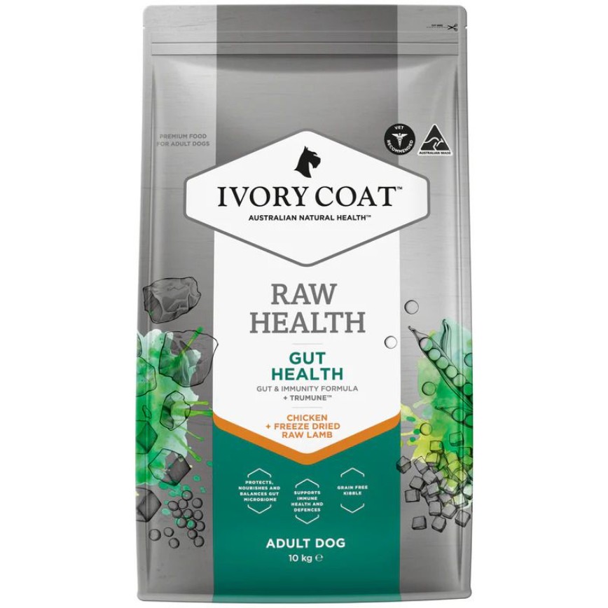 Ivory Coat 狗糧 無穀物乾糧+生羊肺凍乾 腸道健康雞肉成犬配方 10kg (ICS-261274)