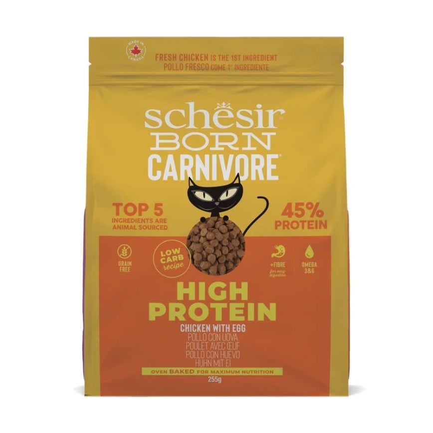 Schesir 貓糧 成貓糧 無穀物 高蛋白雞肉雞蛋配方 255g (SCH13801) 圖 1