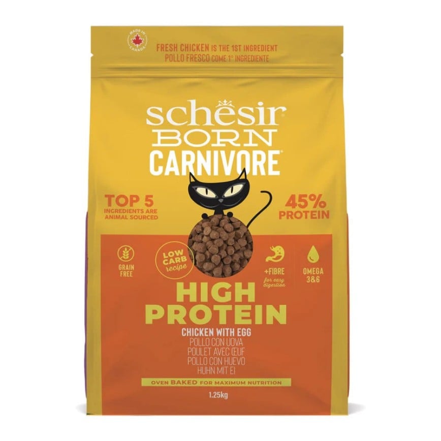 Schesir 貓糧 成貓糧 無穀物 高蛋白雞肉雞蛋配方 1.25kg (SCH13821)