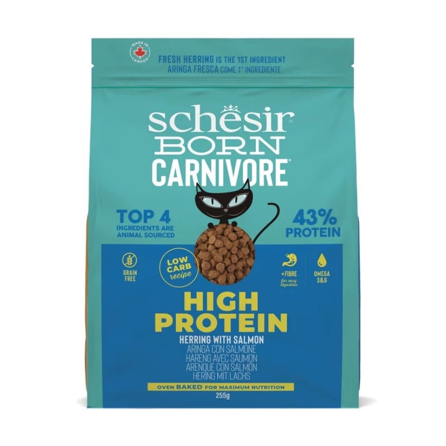 Schesir 貓糧 成貓糧 無穀物 高蛋白鯡魚三文魚配方 255g (SCH13802)