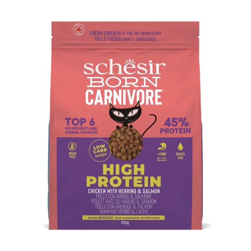 Schesir 貓糧 成貓糧 無穀物 高蛋白雞肉鯡魚配方 255g (SCH13803)