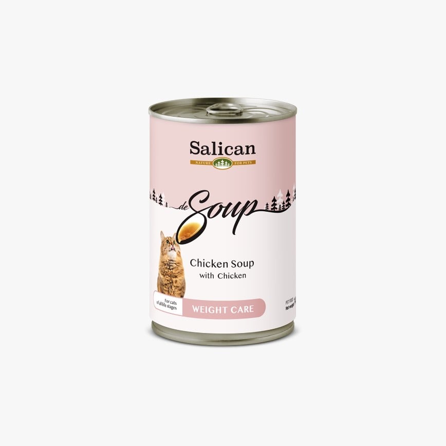 Salican 貓罐頭 功能湯罐系列 Weight Care 體重管理 雞肉 140g (003808)