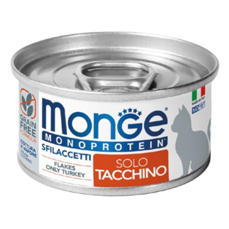 Monge 貓罐頭 單一蛋白系列 火雞 80g (MO7153) (新舊包裝隨機發貨) 