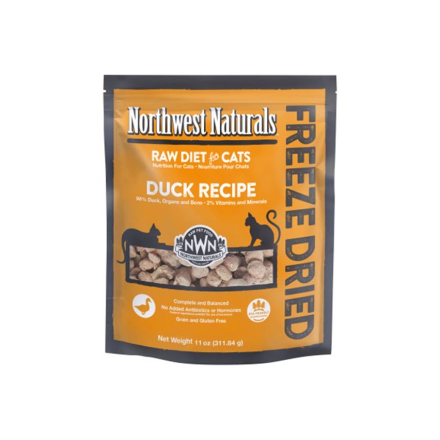 Northwest Naturals 無穀物凍乾脫水貓糧 鴨肉 11oz 311g (NWFFD11DK)