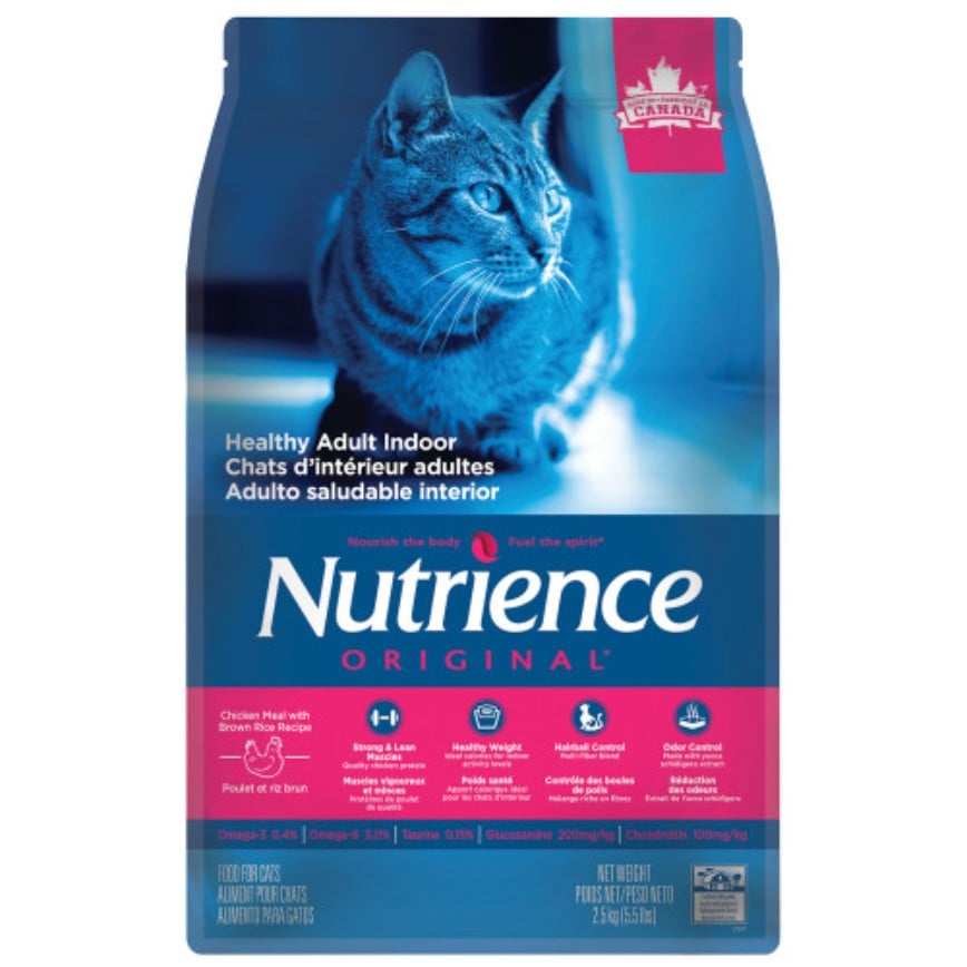 NUTRIENCE Original 貓糧 經典系列 去毛球及除臭室內貓配方 雞肉+糙米 5.5lb (C2471)