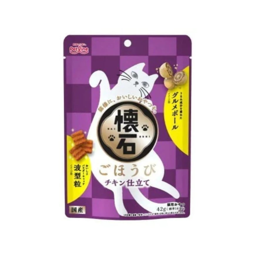 日本Petline 貓用 懷石潔齒休閒食 雞肉味 42g (PL-KSS-3)