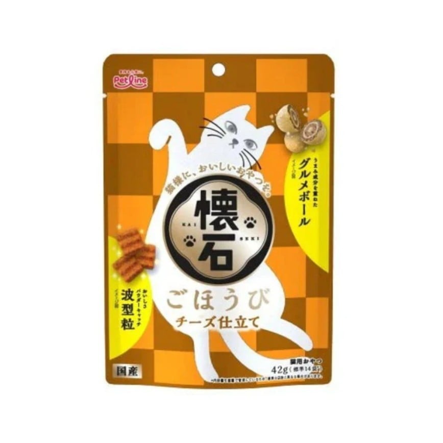 日本Petline 貓用 懷石潔齒休閒食 芝士味 42g (PL-KSS-4)