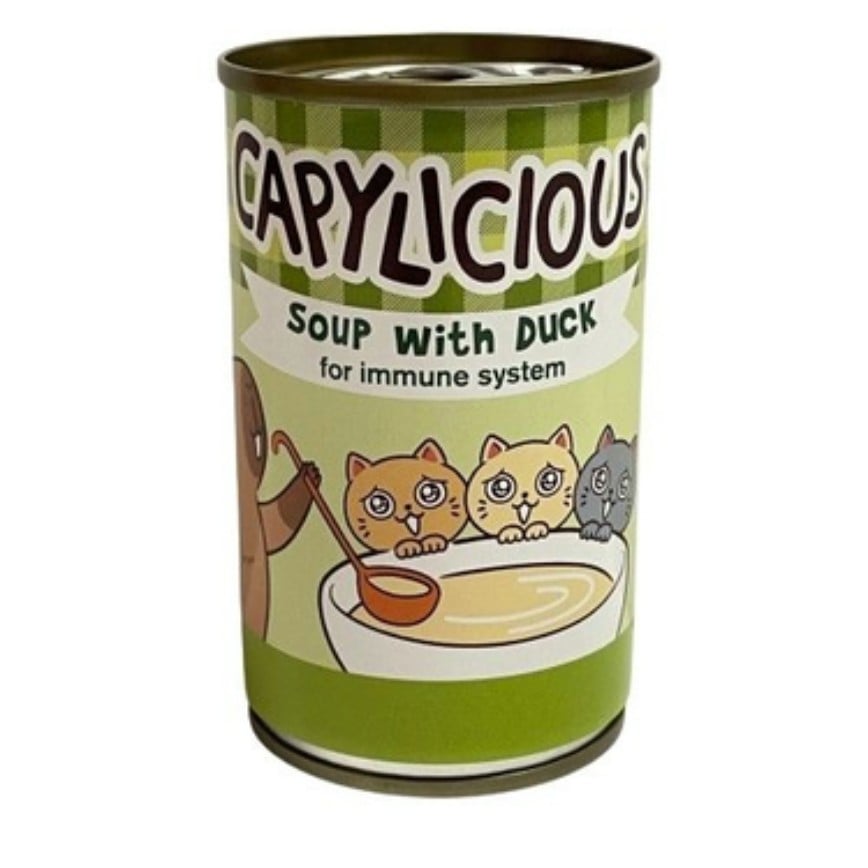 Capylicious 貓罐頭 功能性補水湯罐 增強免疫系統配方 鴨肉湯罐 140g (101592)