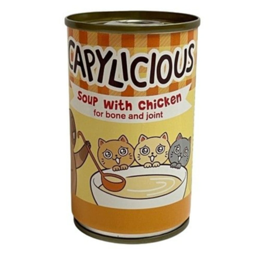 Capylicious 貓罐頭 功能性補水湯罐 健骨骼補關節配方 雞肉湯罐 140g (101594)
