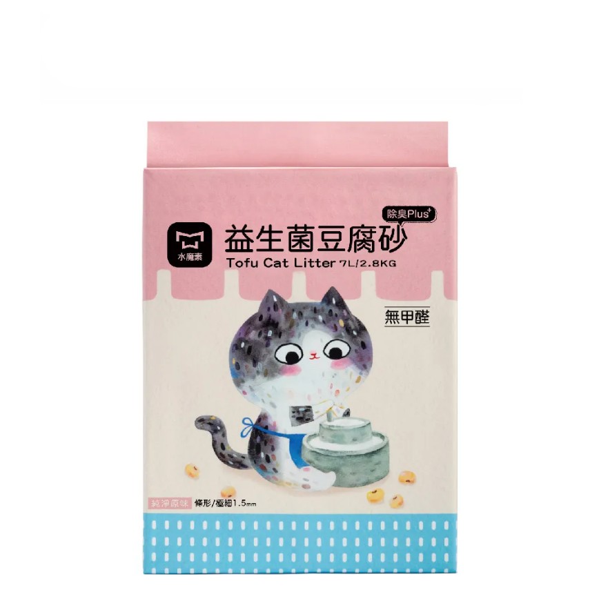 水魔素 極細1.5mm 條型益生菌豆腐砂 7L/2.8KG (WMT001)