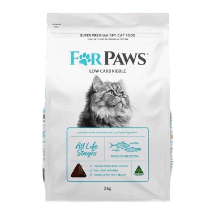For Paws 賦寶 貓乾糧 低碳水 海洋配方 76%三文魚+吞拿魚+鯖魚+沙甸魚 2kg (FP_F) 圖 1