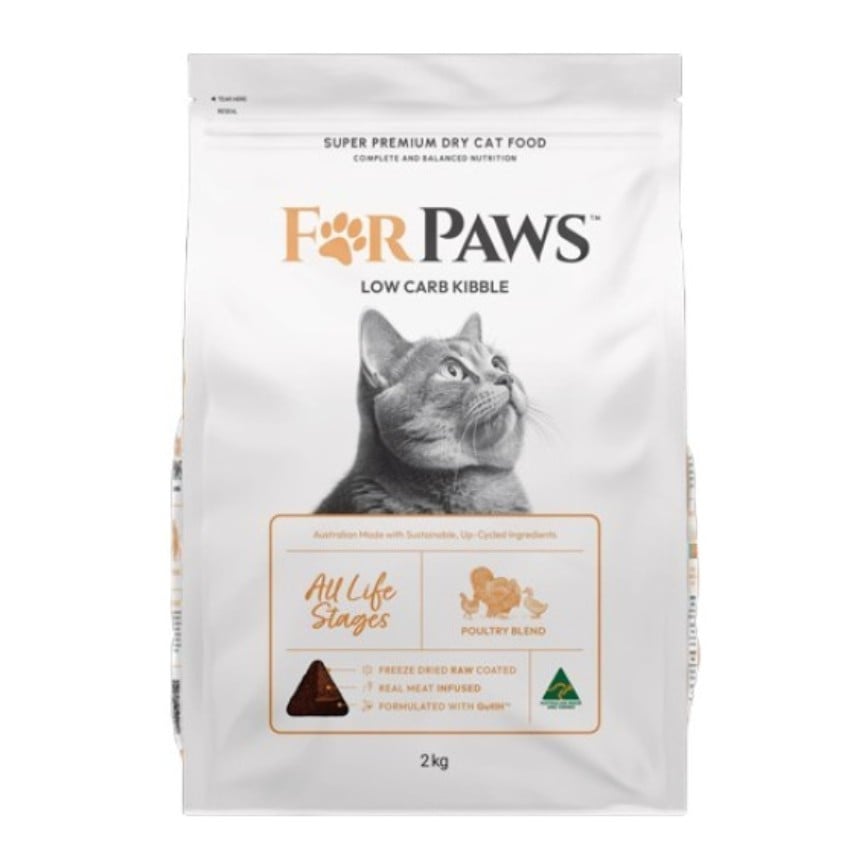 For Paws 賦寶 貓乾糧 低碳水 農場配方 75%雞+火雞+鴨 2kg (FP_C)