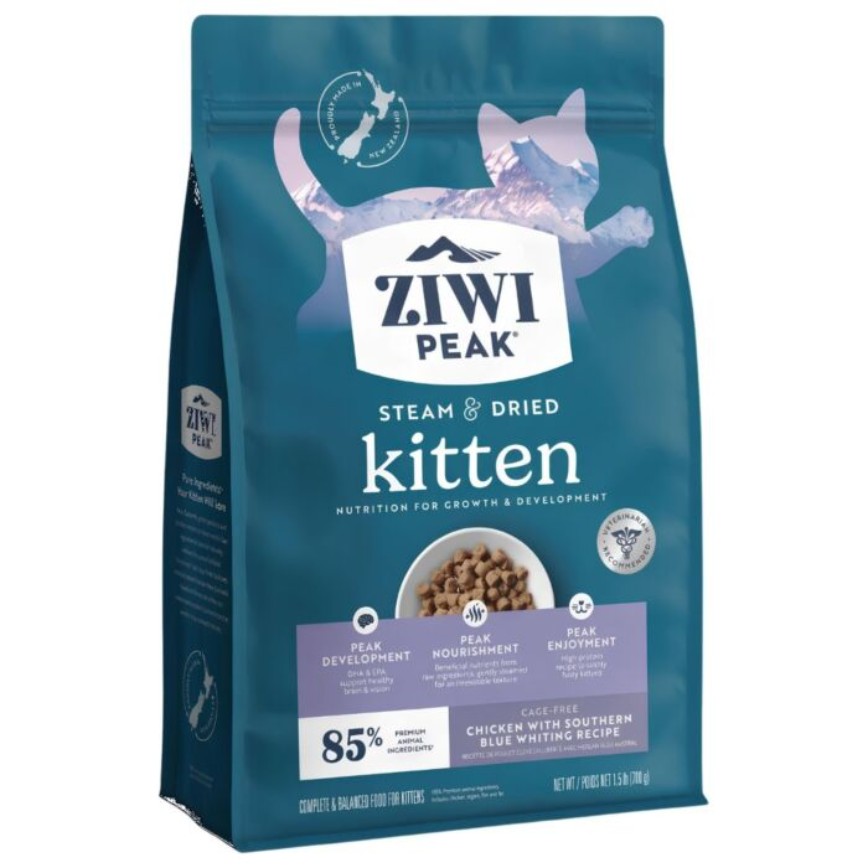 ZiwiPeak 貓糧 微蒸風乾系列 雞肉配南藍鱈幼貓配 700g (ZSKC)