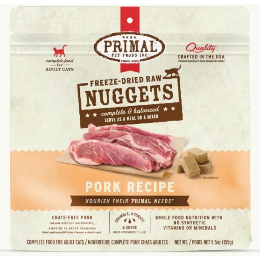 Primal 貓糧 脫水凍乾生肉主食糧 豚肉配方 5.5oz (FPKF5FD)
