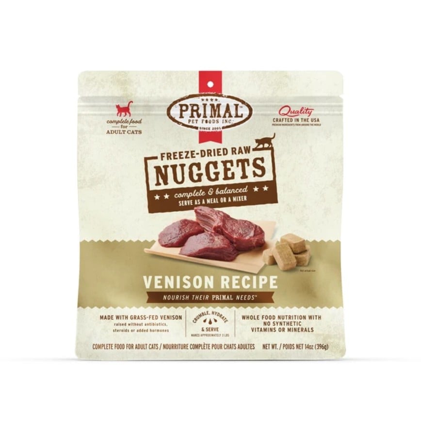 Primal 貓糧 脫水凍乾生肉主食糧 鹿肉 14oz (FVF14FD)