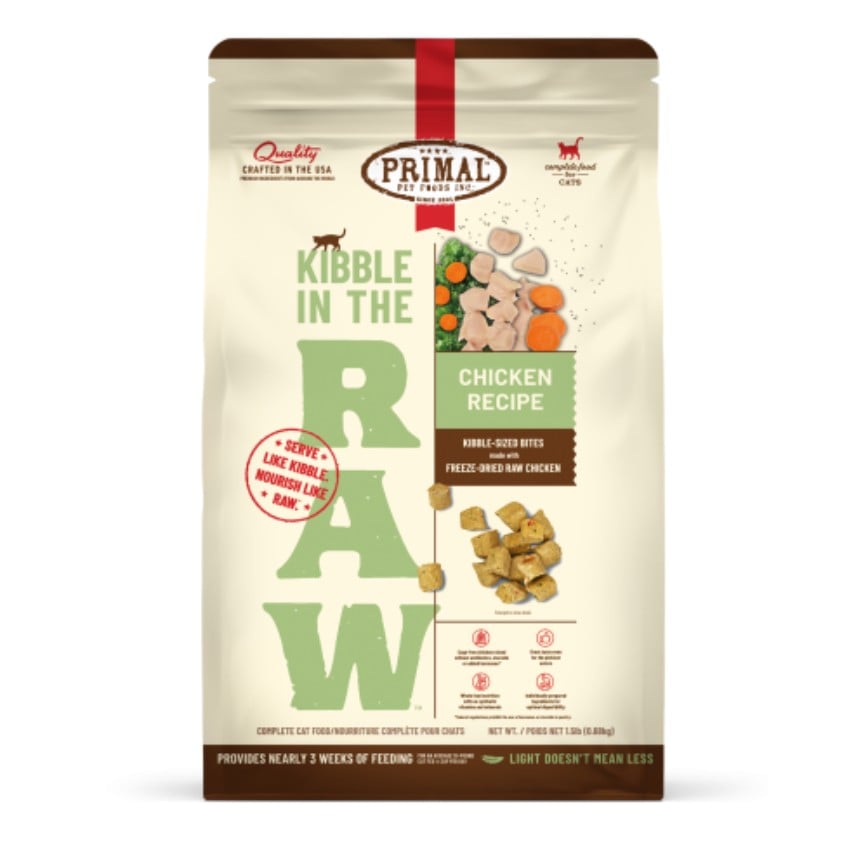 Primal KIBBLE 原始粗磨凍乾貓糧 全貓配方 雞肉 1.5lb (FCKR1)