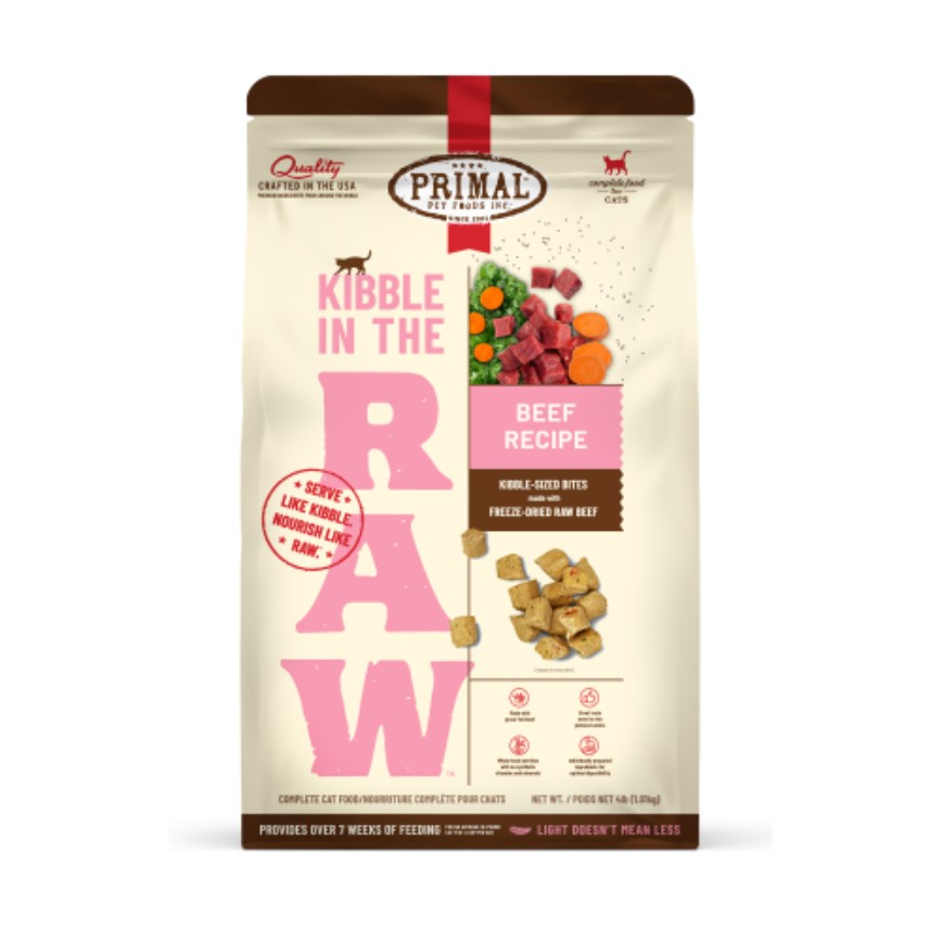 Primal KIBBLE 原始粗磨凍乾貓糧 全貓配方 牛肉 4lb (FBKR4) 圖 1