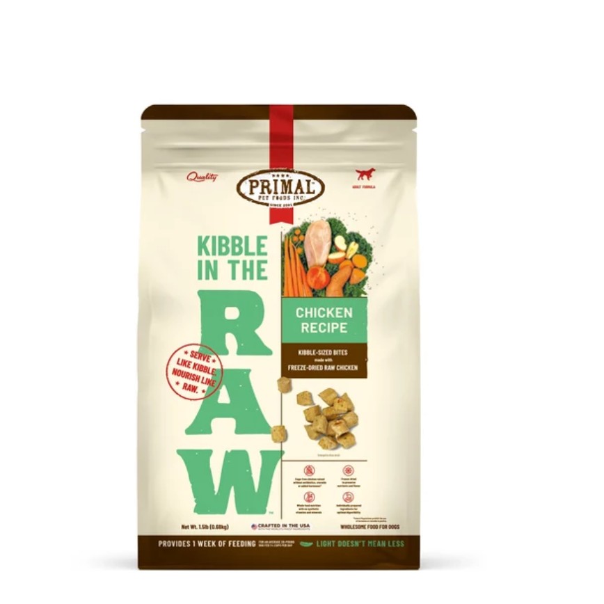 Primal KIBBLE 原始粗磨凍乾狗糧 雞肉配方 1.5lb (CCKR1)