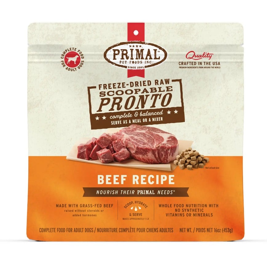 Primal 狗糧 脫水凍乾肉粒系列 牛肉配方 16oz (CBPRFD16)