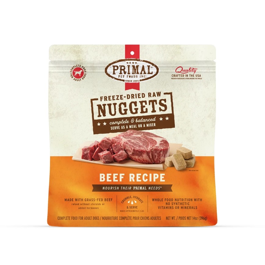 Primal 狗糧 脫水凍乾生肉主食糧 牛肉配方 14oz (CBF14FD)
