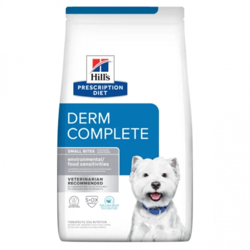 Hills 處方糧 狗糧 Derm Complete 皮膚及食物敏感配方 原顆粒 14.3lbs (605723)