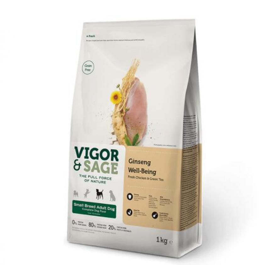 VIGOR & SAGE 無穀物天然糧 人參小型成犬 (停售)