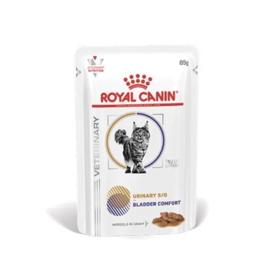 Royal Canin 處方糧 法國皇家 貓濕包 URINARY S/O+BLADDER COMFORT 成貓泌尿道S/O+鎮靜膀胱處方(肉汁) 85g (4050400)