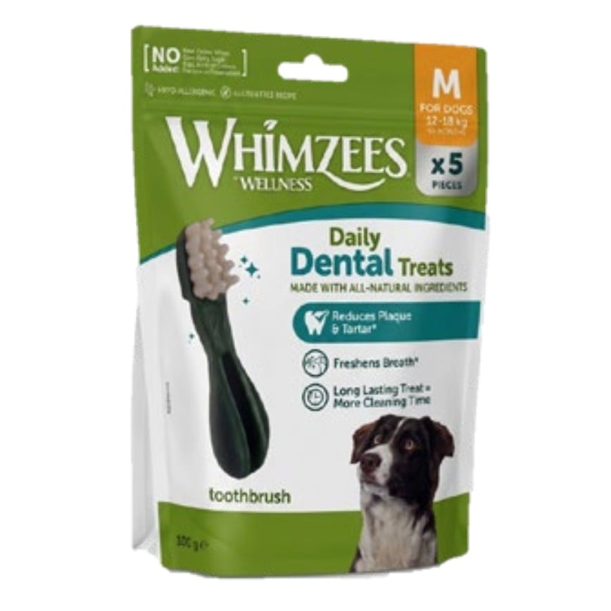 WHIMZEES 中型犬牙刷形潔齒骨 5支 180g (WHZ2090)