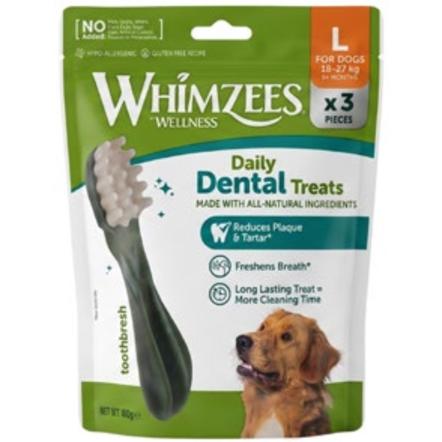 WHIMZEES 大型犬牙刷形潔齒骨 3支 180g (WHZ2091)