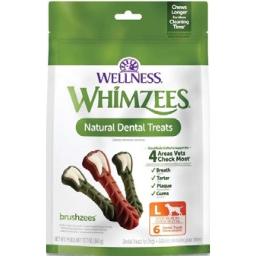 WHIMZEES 大型犬快樂牙刷形潔齒骨 6支 12.7oz (WHZ804L)