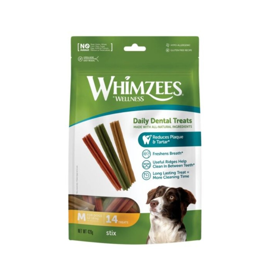 WHIMZEES 中型犬樹枝形潔齒骨 14支 12.7oz (WHZ317)