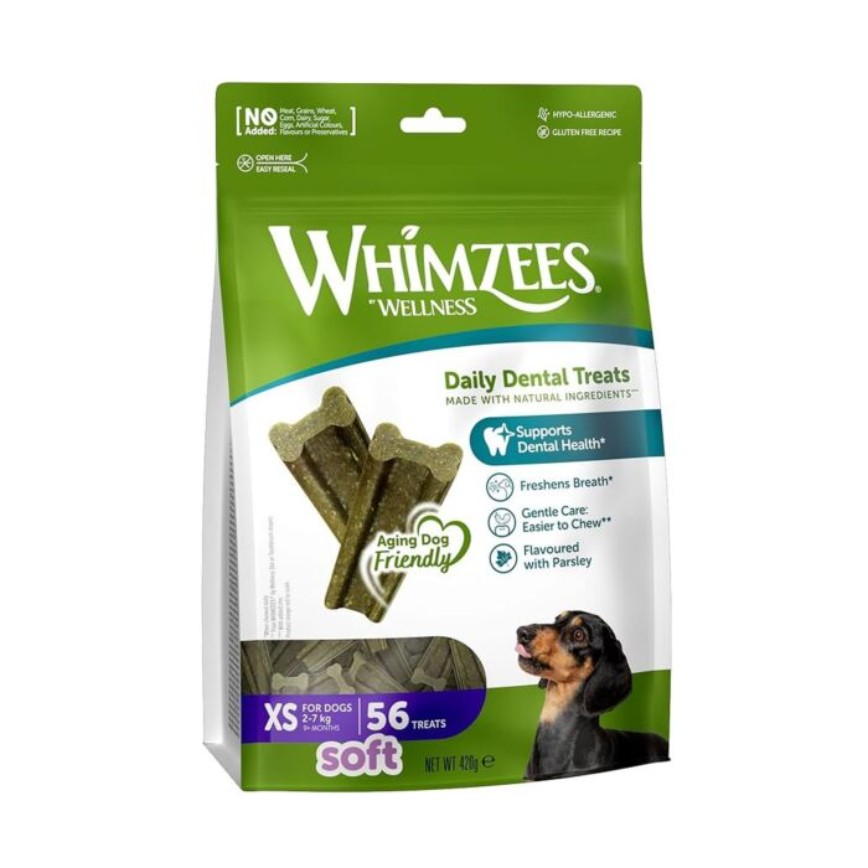 WHIMZEES 迷你老犬柔軟潔齒棒 56支 12.7oz (WHZ2023)