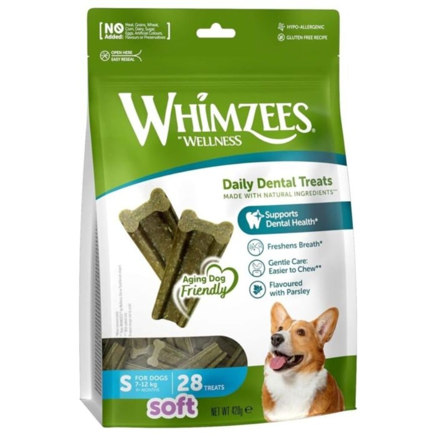 WHIMZEES 小型老犬柔軟潔齒棒 28支 12.7oz (WHZ2024)