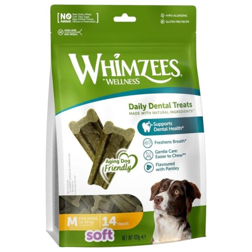 WHIMZEES 中型老犬柔軟潔齒棒 14支 12.7oz (WHZ2025)
