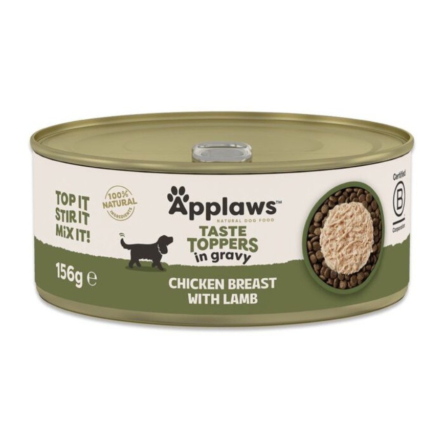 Applaws 狗罐頭 Taste Toppers 肉絲湯汁配方 雞胸+羊肉 156g (3413)