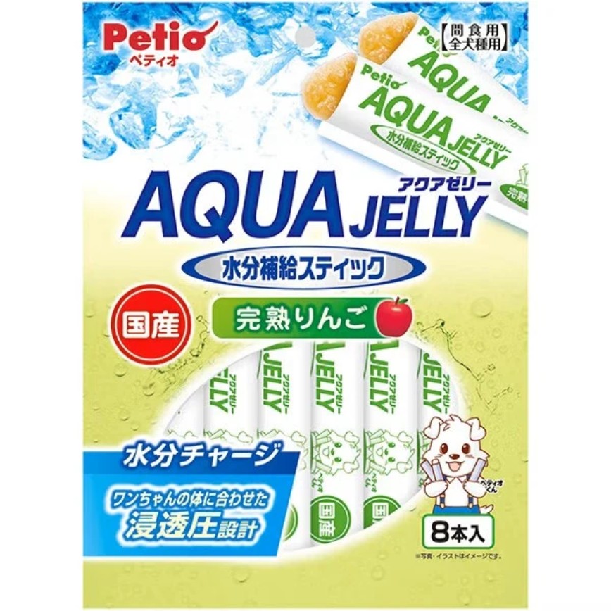 Petio 狗零食 Aqua Jelly 完熟蘋果味 補水唧唧棒 8支裝 (80505360) 圖 1