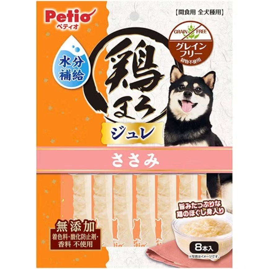 Petio 狗零食 無添加 雞肉味 補水唧唧棒 8支裝 (80505364) 圖 1