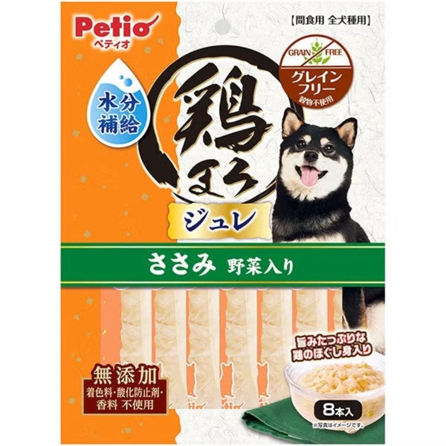Petio 狗零食 無添加 雞肉+紅蘿蔔+南瓜 補水唧唧棒 8支裝 (80505365) 圖 1